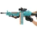 SuperShoot: Mitragliatrice elettronica M249 spara-spugne con proiettili e batteria 81cm