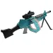 SuperShoot: Mitragliatrice elettronica M249 spara-spugne con proiettili e batteria 81cm