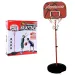 Tabellone da basket regolabile con supporto e palla 120-60 cm