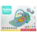 Tappeto da gioco blu con leone e pianoforte per bambini 64x78cm