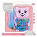 Telefono rosa con orsetto, luce e suono