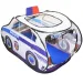 Tenda da gioco a forma di auto della polizia con finestre a rete 99x50x50cm