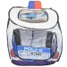 Tenda da gioco a forma di auto della polizia con finestre a rete 99x50x50cm