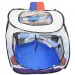Tenda da gioco a forma di auto della polizia con finestre a rete 99x50x50cm