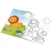 The Littlies: Libro da colorare con animali, 24 pagine con 50 adesivi, formato A4