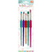 The Littlies: Set di 5 pennelli in plastica color pastello