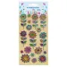The Littlies: Set di adesivi 3D floreali in rilievo su foglio da 10x22 cm