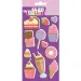 The Littlies: Set di adesivi 3D gonfiati dolciumi su foglio 10x22cm