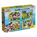 Topolino 2 in 1 maxi puzzle 4x48 pezzi e album da colorare 35x25 cm - Lisciani