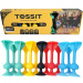 Tossit Family Pack – gioco di freccette con ventose in rosso, turchese, blu e giallo