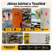 Tossit Family Pack – gioco di freccette con ventose nei colori rosa, lilla, blu e giallo
