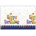 Tovaglia di plastica "Buon Compleanno" – 120x180 cm
