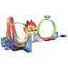 Track Racing: Set da corsa infuocato con 2 loop a 360 gradi e 1 auto in scala 1/64