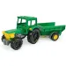 Trattore verde con rimorchio ribaltabile 38,5 cm - Wader