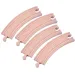 Trave ferroviarie curve lunghe in legno 4 pezzi