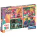 Trolls 4 in 1 Super Color Puzzle - Clementoni