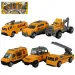 Truck Team: set di 6 mini veicoli da costruzione 1/64