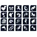 TyToo: Set di stencil Ini-mini da 20 pezzi