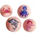 TyToo: Set di stencil per tatuaggi glitter con animali marini, 26 pezzi
