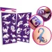 TyToo: Set di stencil per tatuaggi glitter dinosauri, 21 pezzi