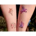 TyToo: Set di stencil per tatuaggi glitterati cavalli e pony, 25 pezzi