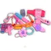 Vouge Girl - Set di bellezza rosa da 12 pezzi con bigodino, occhiali da sole e accessori
