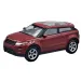 Welly: Modello di auto in metallo Land Rover Evoque bordeaux in scala 1/64