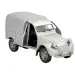Welly: modello di auto giocattolo Citroen 2CV in metallo grigio, scala 1/64
