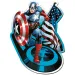 Wood Craft: Marvel - Capitan America 160 pezzi puzzle in legno premium - Trefl