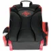 Zaino ergonomico scolastico nero-rosso da calcio, 36x27x14cm - Bambino