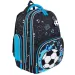 Zaino scolastico a due scomparti premium da calcio, 37x20x31cm.