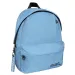Zaino scolastico azzurro arrotondato a quattro scomparti, 32x17x42 cm