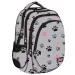 Zaino scolastico grigio a quattro scomparti St.Right Paws, 40x28x18cm