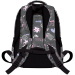 Zaino scolastico grigio con la scritta "St.Right Good Vibes", modello BP58, 40x28x18 cm