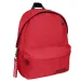 Zaino scolastico rosso arrotondato a quattro scomparti, 32x17x42 cm