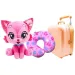Amici da viaggio – Rosie Jetset Avventuriera Kitti gattino di peluche con valigia e cuscino per il collo immagine 2
