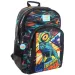 Zaino scolastico rotondo Animal Planet Lynx iberico 33x16x45cm immagine 1