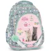 Ars Una: zaino scolastico anatomico "Cute Animals Tea Party" a tema gatti, 33×43×22 cm immagine 1