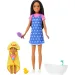 Barbie bambola con vestito a cuore set gioco babysitter - Mattel immagine 3