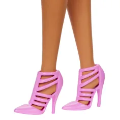 Barbie: bambola Fashionista elegante con abito decorato con una rosa - Mattel immagine 3