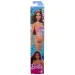 Barbie Beach bambola colorata, con costume da bagno a fiori - Mattel immagine 1