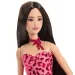 Barbie: Fashionista Amiche bambola di moda stilosa con capelli castani in abito leopardato – Mattel immagine 3
