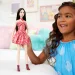 Barbie: Fashionista Amiche bambola di moda stilosa con capelli castani in abito leopardato – Mattel immagine 5