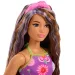 Barbie: Fashionista Amiche con abito floreale e capelli viola – Mattel immagine 3