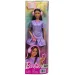 Barbie: Fashionista Amiche stilose bambola di moda con cuffie in abito viola – Mattel immagine 1
