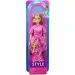 Barbie: Fashionista Amiche stilose bambola di moda con vestito rosa a fantasia foulard - Mattel immagine 1