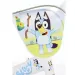 Bicicletta per bambini Bluey 12” con portabottiglie e ruote laterali in bianco-blu-verde – Dino Bikes immagine 3