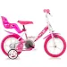Bicicletta per bambini con cuoricini misura 12 - Dino Bikes