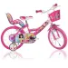Bicicletta per bambini rosa Princess misura 14 - bicicletta Dino Bikes