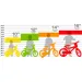 Bicicletta per bambini Tartarughe Ninja, misura 16 - bicicletta Dino bikes